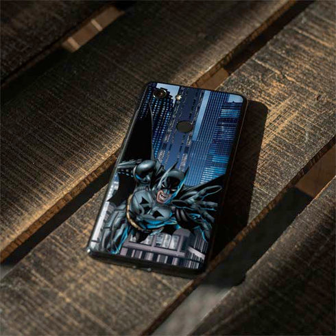 DC Comics Batman Dark Knight Comic Art Action Pose Google Pixel 3 XL Skin